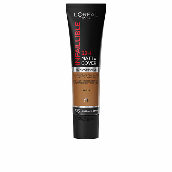 Fluid Makeup Basis L'Oreal Make Up Infalible 32H Matte Cover Nº 315 neutral undertone Spf 25