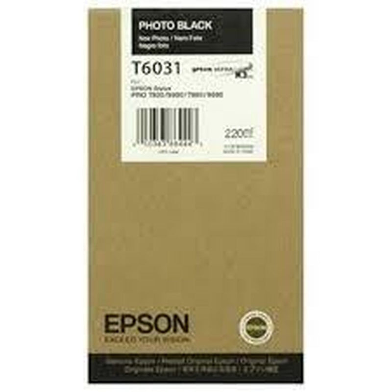 Original Tintenpatrone Epson Cartucho T603100 negro foto Schwarz