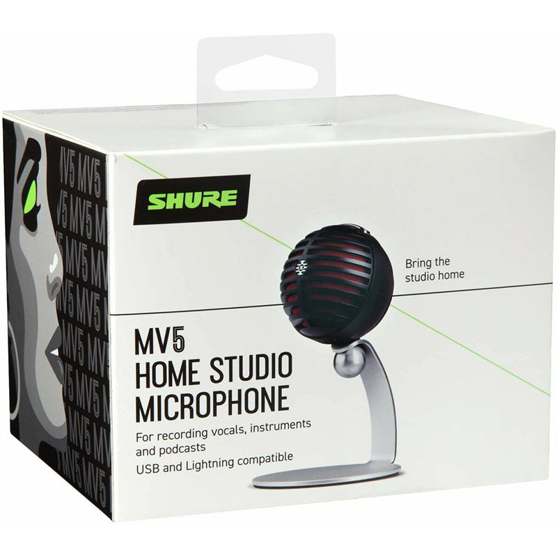 Mikrofon Shure MV5/A-B-LTG Schwarz