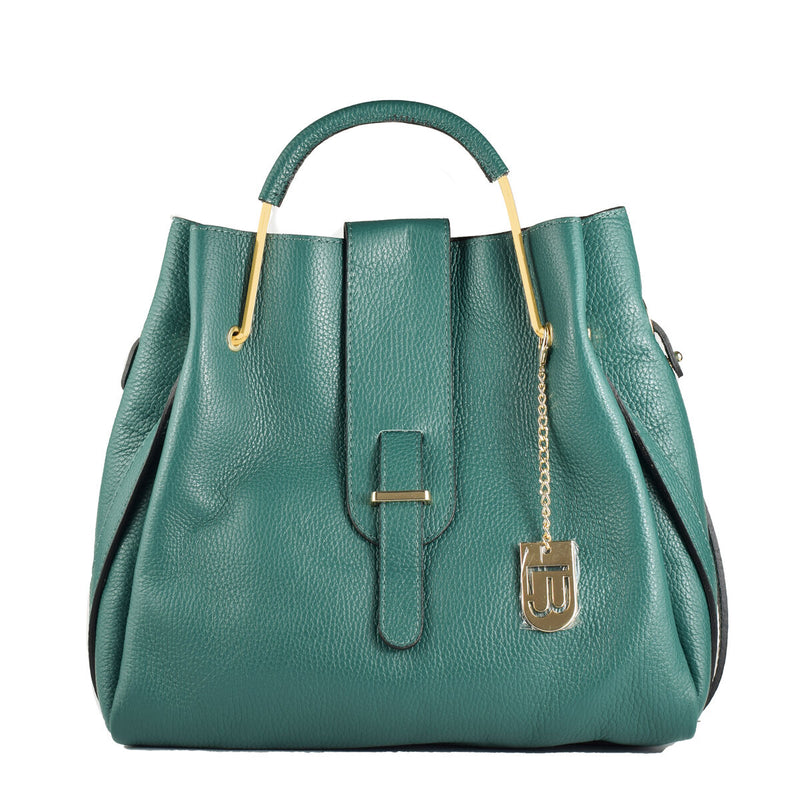 Damen Handtasche Lucca Baldi WBL220344-VERDE grün (30 x 28 x 13 cm)