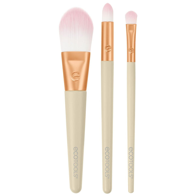 Set mit Schminkbürsten Ecotools Ready Glow Limitierte Auflage 3 Stücke