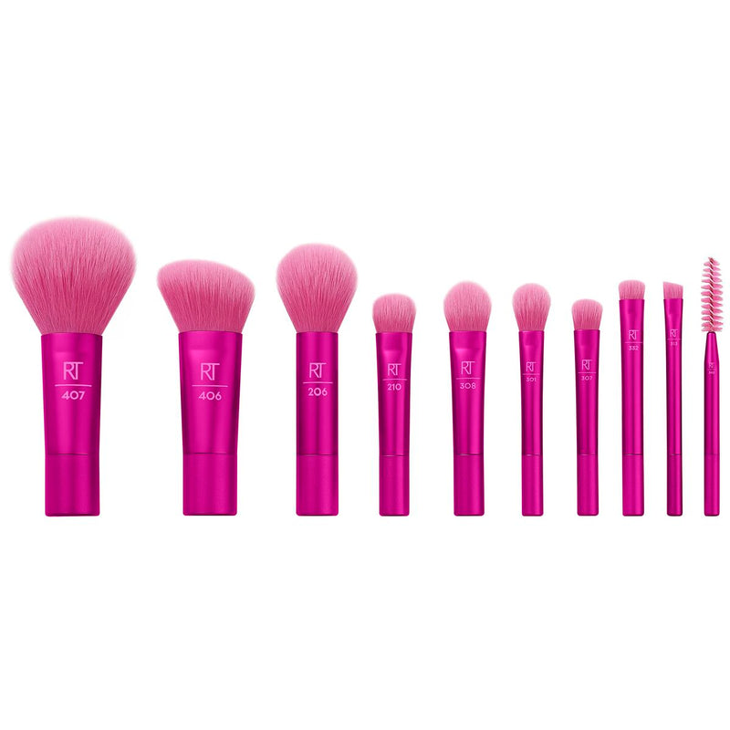 Set mit Schminkbürsten Real Techniques Winter Escape Mini Brush 10 Stücke