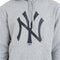 Herren Sweater mit Kapuze New Era New York Yankees Team Logo Hellgrau