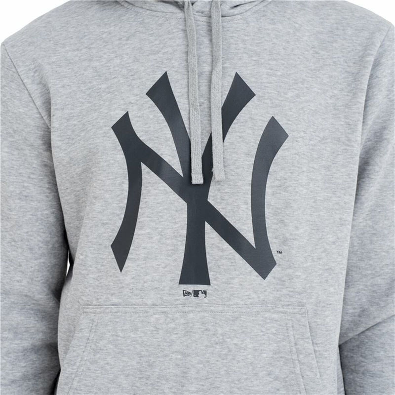 Herren Sweater mit Kapuze New Era New York Yankees Team Logo Hellgrau