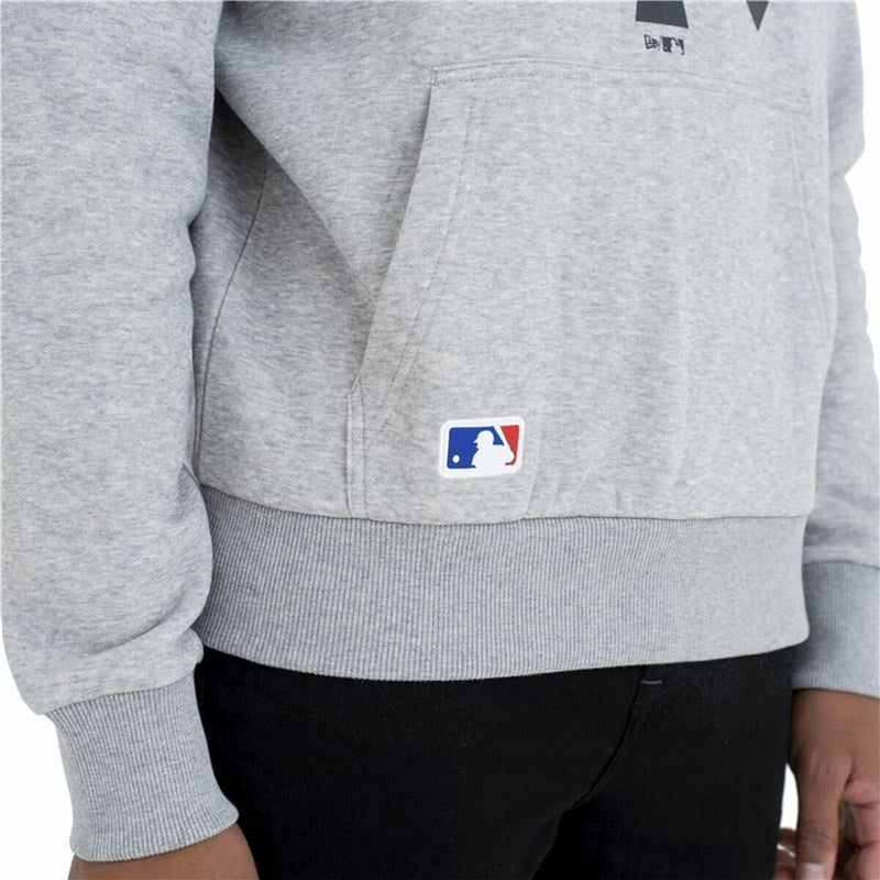 Herren Sweater mit Kapuze New Era New York Yankees Team Logo Hellgrau