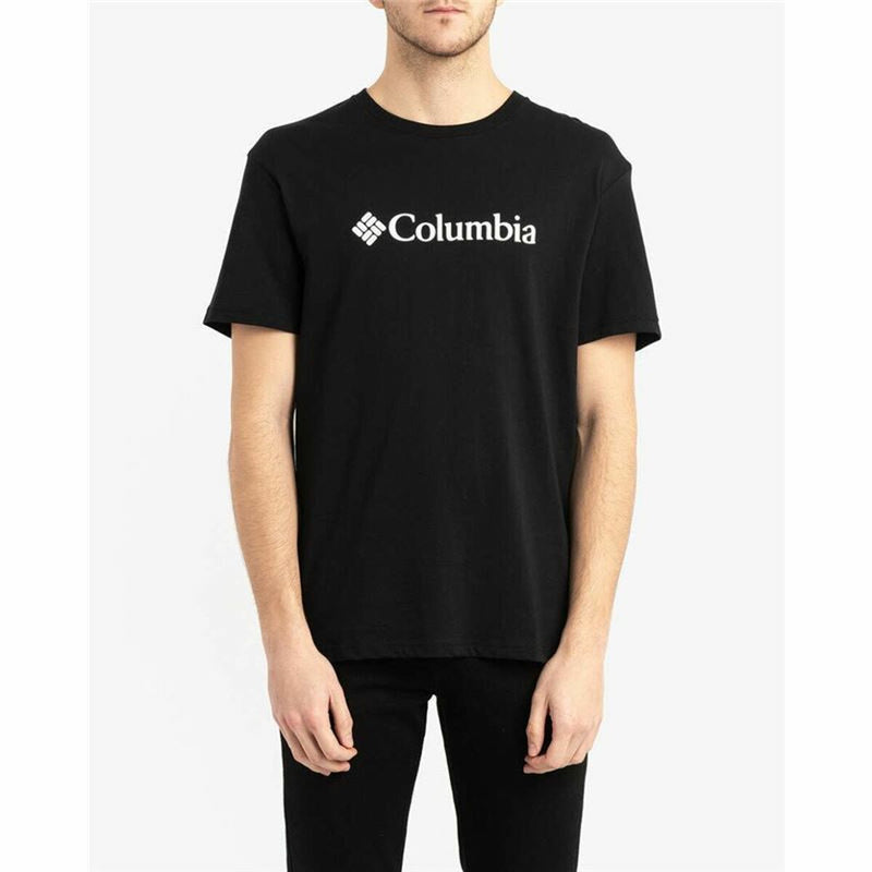 Herren Kurzarm-T-Shirt Columbia CSC Basic Logo Schwarz