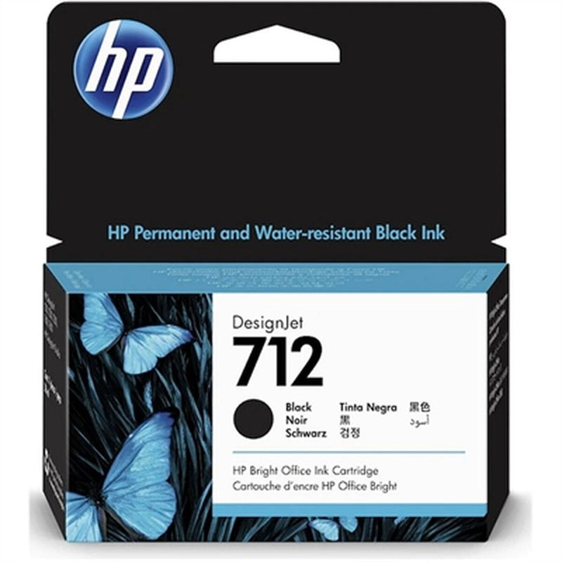 Original Tintenpatrone HP Cartucho de Tinta HP DesignJet 712 negro de 38 ml Schwarz