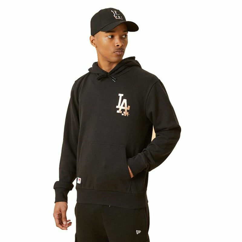 Herren Sweater mit Kapuze New Era LA Dodger Schwarz