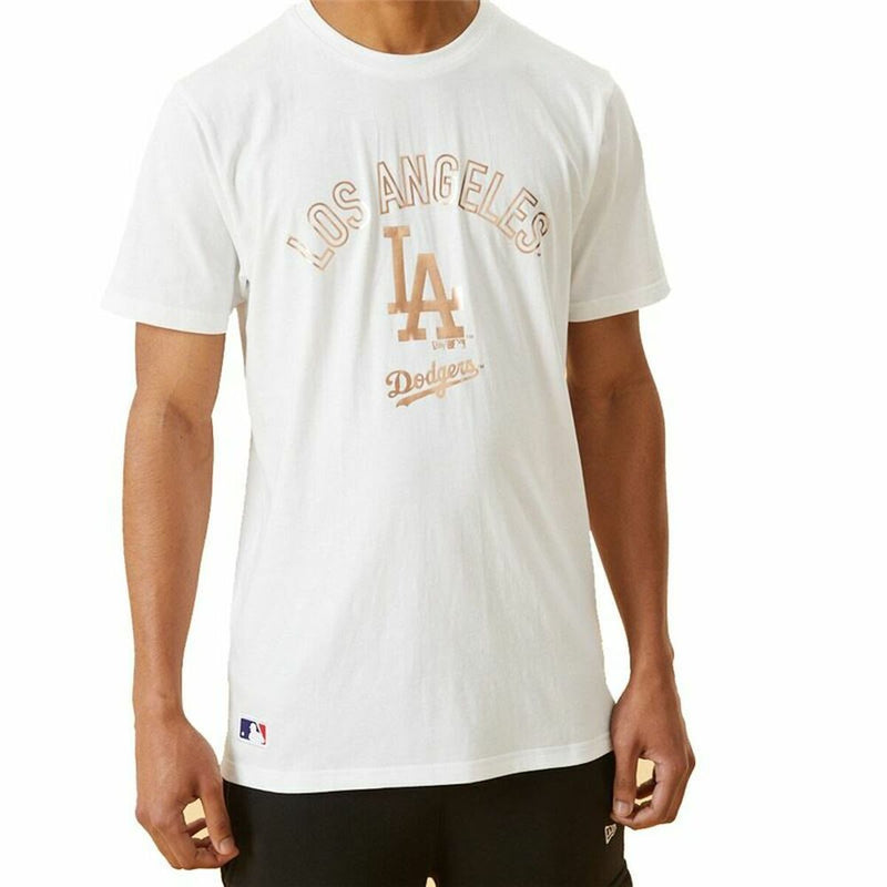 Herren Kurzarm-T-Shirt New Era MLB Metallic Grapich Print Dodger Weiß