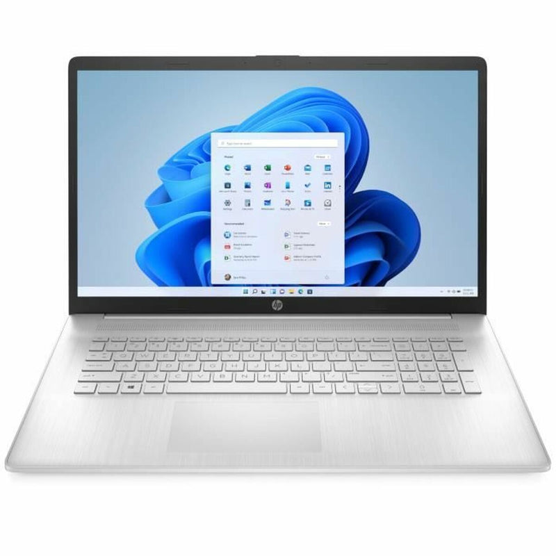 Notebook HP 17-CP0303NF Ryzen 7 5700U Silberfarben 512 GB SSD 17,3" 16 GB RAM Azerty Französisch AZERTY