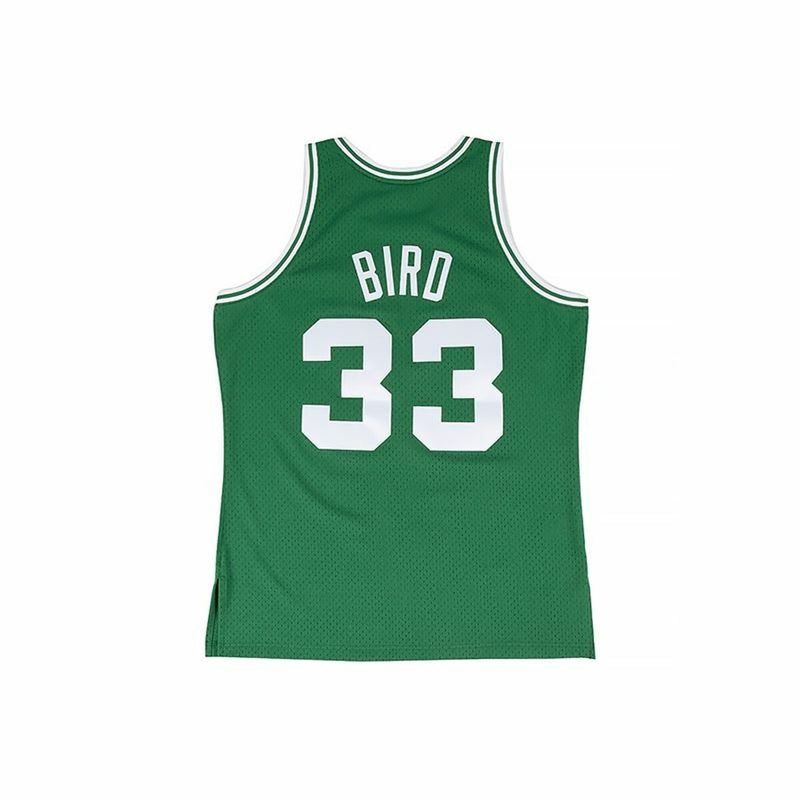 Basketball-T-Shirt Mitchell & Ness Boston Celtics Larry Bird 33 grün