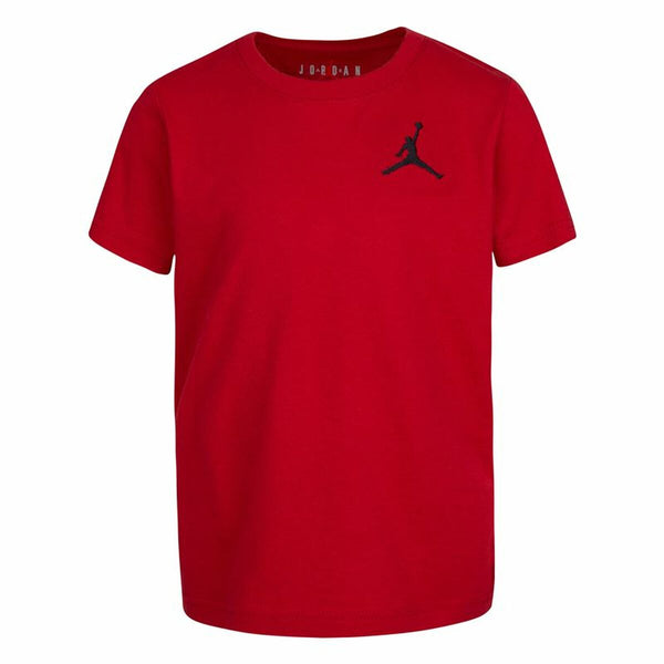 Kurzarm-T-Shirt für Kinder Nike Jordan Jumpamn Air EMB Rot