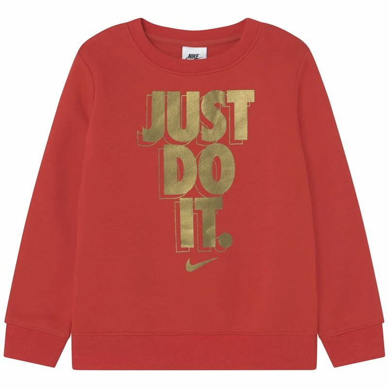 Jungen Sweater ohne Kapuze Nike Gifting Rot