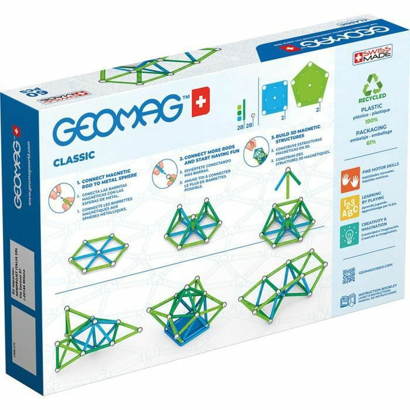 Playset Geomag GM272 (60 Stücke)