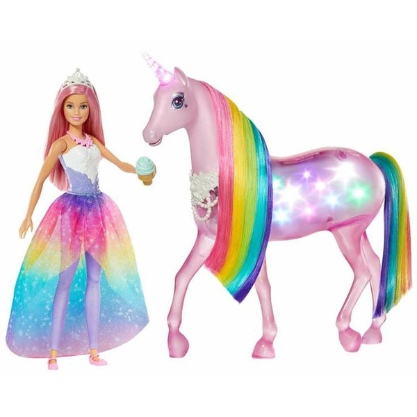 Puppe mit Haustier Barbie Dreamtopia Einhorn