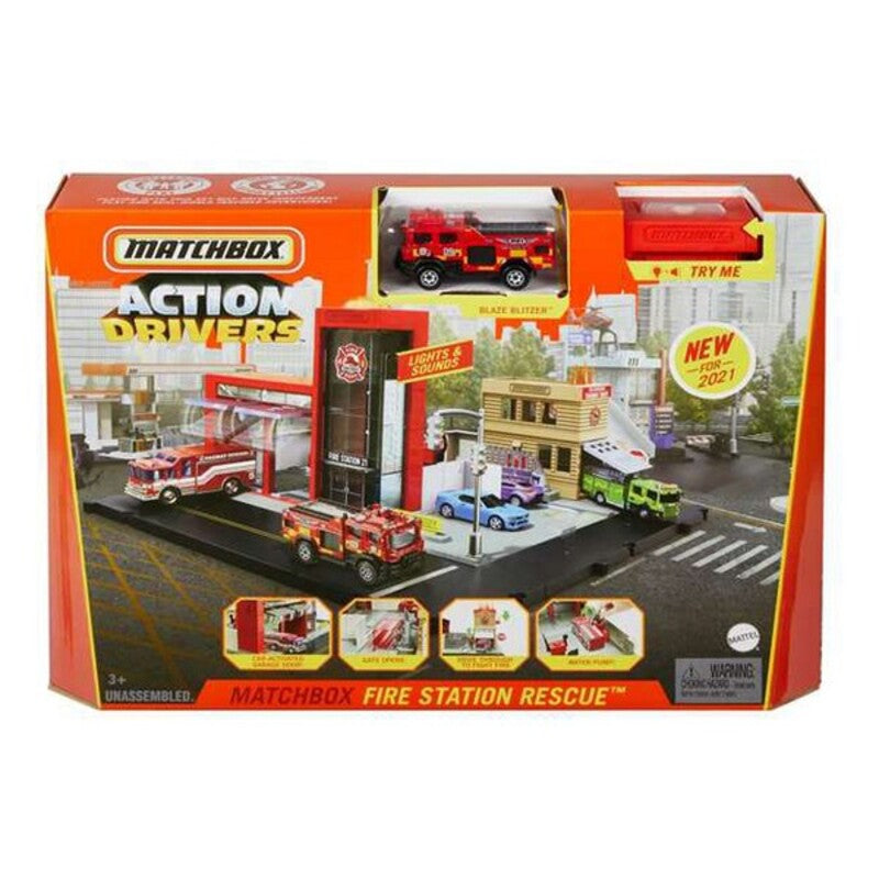 Playset Mattel Matchbox Feuerwehrmann