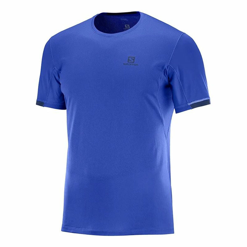 Herren Kurzarm-T-Shirt Salomon Agile Dunkelblau