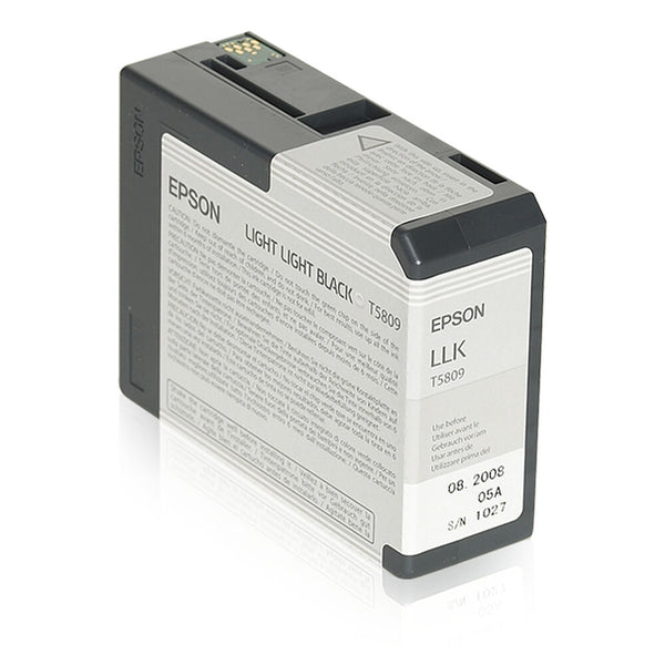 Original Tintenpatrone Epson Cartucho T580900 gris claro Grau