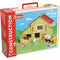 Playset Jeujura My Wooden Farm (180 Stücke)