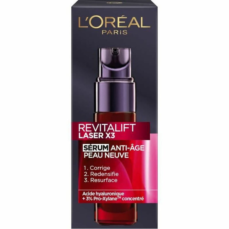 Gesichtsserum mit Hyaluronsäure L'Oréal Paris Revitalift Laser 30 ml Anti-Aging