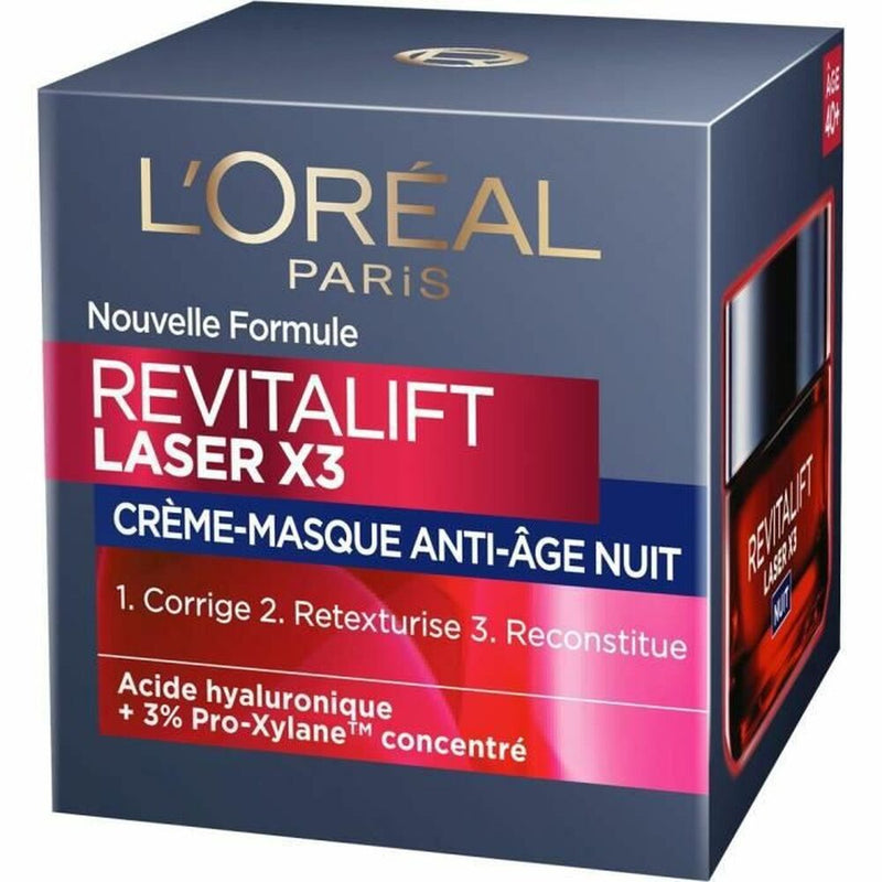 Feuchtigkeitsspendender Nachtbalsam L'Oréal Paris Revitalift Laser  50 ml