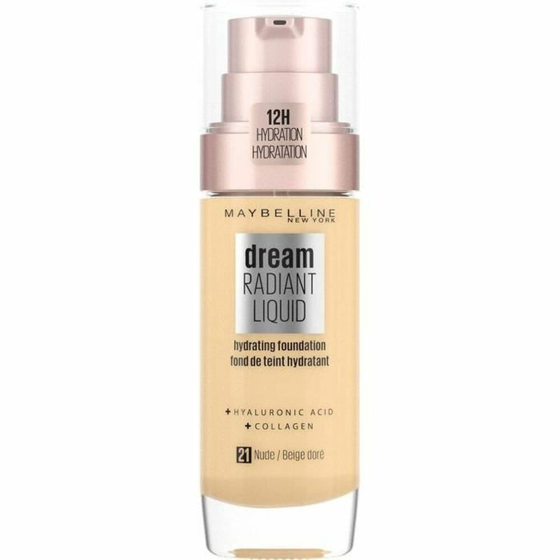 Fluid Makeup Basis Maybelline Dream Satin Fluid Foundation Beige Dore Nº 021