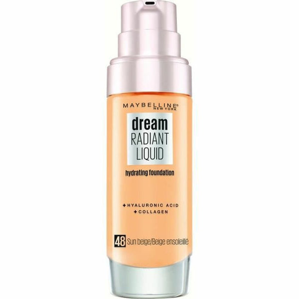 Fluid Makeup Basis Maybelline Dream Satin Fluid Foundation Sunny Beige Nº 048