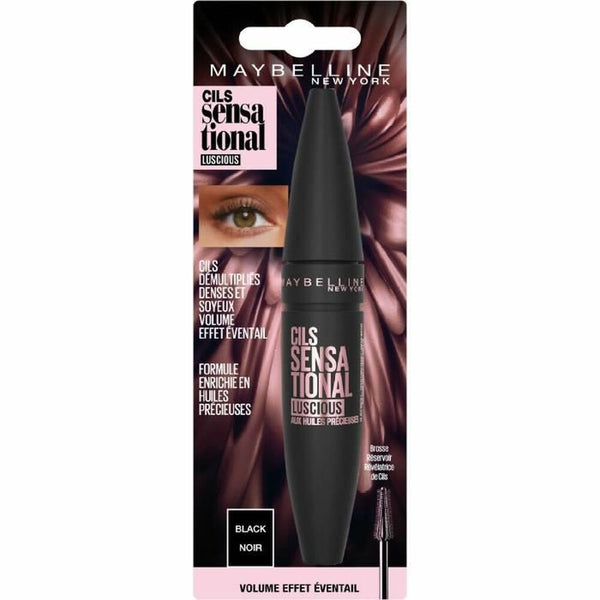 Wimperntusche Maybelline Cils Sensational Voluptuous Schwarz 9,5 ml