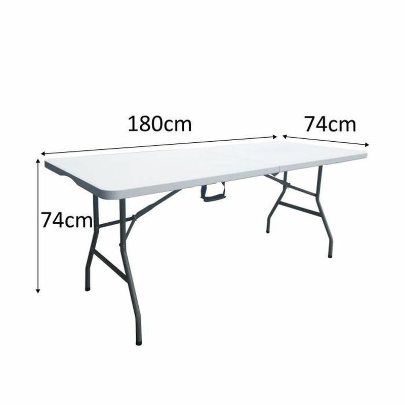 Table Klapptisch Metall Kunststoff (180 x 75 x 74 cm)