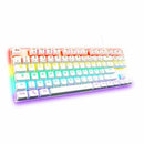 Gaming Tastatur The G-Lab Mercury Weiß AZERTY