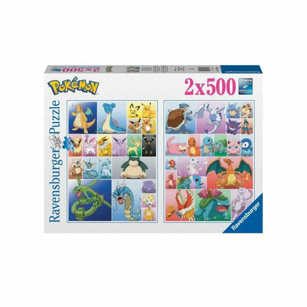 Puzzle Ravensburger Pokemon 1st Gen 2 x 500 Stücke