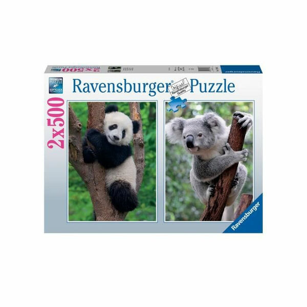 Puzzle Ravensburger Panda & Koala 2 x 500 Stücke