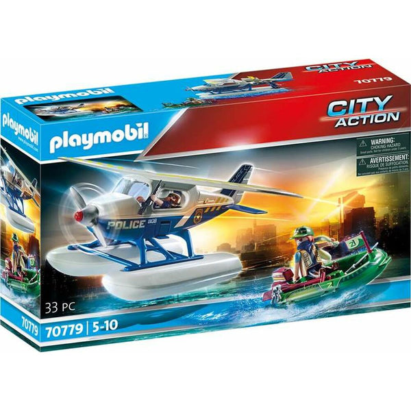 Playset Playmobil City Action Polizei Wasserflugzeug 70779 (33 pcs)