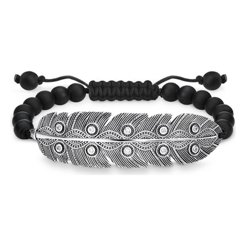 Damenarmreif Thomas Sabo LBA0138-810-11-L24V Schwarz Sterlingsilber