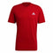 Herren Kurzarm-T-Shirt Adidas Essential Logo Rot