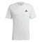 T-Shirt Essentials Embroidered  Adidas Small Logo Weiß