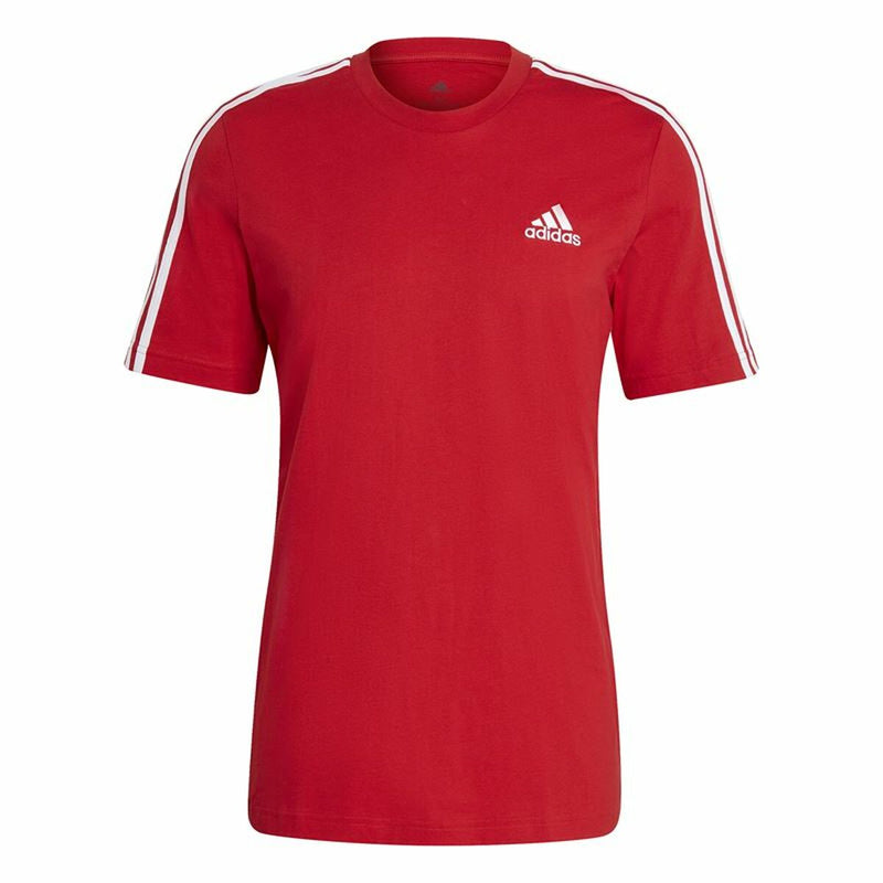 T-Shirt Adidas  Essentials 3 bandas Rot