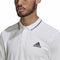 Herren Kurzarm-Poloshirt Adidas Aeroready Essentials Piqué Small Logo Weiß