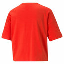 Damen Kurzarm-T-Shirt Puma Essentials Logo Rot