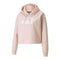 Sweater mit Kapuze Puma Essential Cropped Rosa Braun