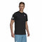 Herren Kurzarm-T-Shirt Adidas Club Tennis 3 Stripes Schwarz