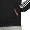 Herren Sweater mit Kapuze Adidas Essentials 3 Stripes Schwarz