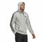 Herren Sweater mit Kapuze Adidas Essentials 3 Stripes Hellgrau