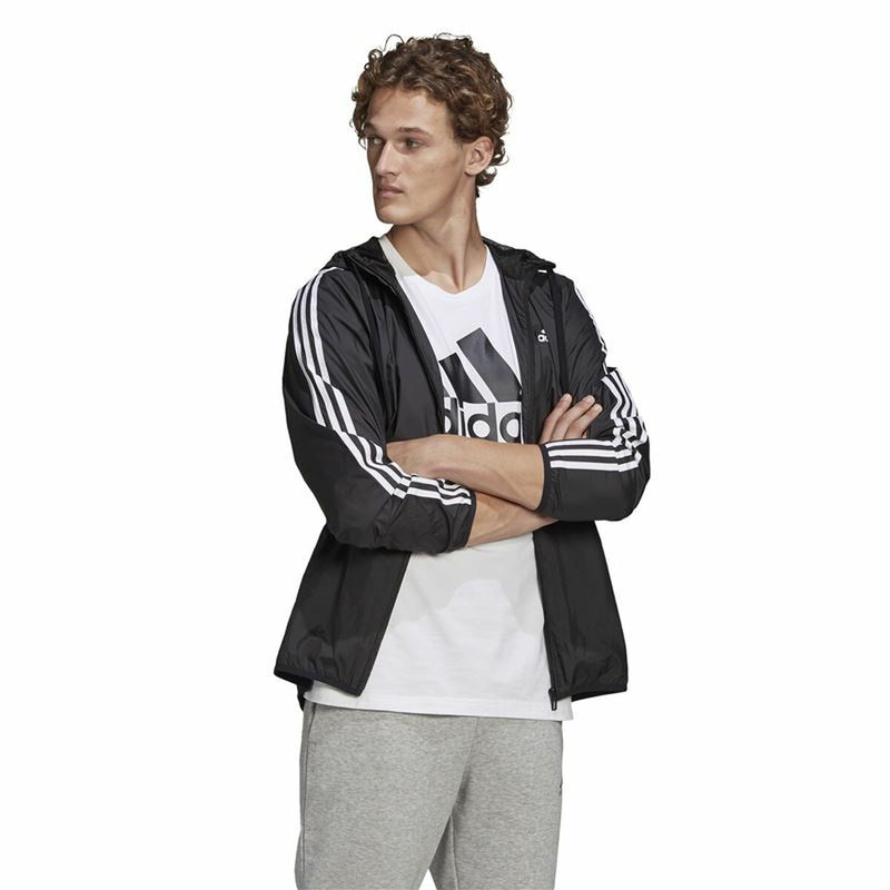 Windjacke Unisex Adidas Essentials Schwarz