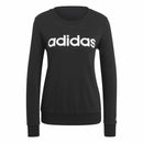 Damen Sweater ohne Kapuze Adidas Essentials Logo Schwarz