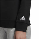 Damen Sweater ohne Kapuze Adidas Essentials Logo Schwarz