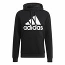 Herren Sweater mit Kapuze Adidas Essentials Fleece Big Logo Schwarz