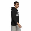 Herren Sweater mit Kapuze Adidas Essentials Fleece Big Logo Schwarz