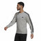 Herren Sweater ohne Kapuze Adidas Essentials French Terry 3 Stripes Grau