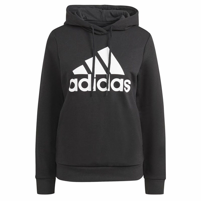 Damen Sweater mit Kapuze Adidas Loungewear Essentials Logo Schwarz